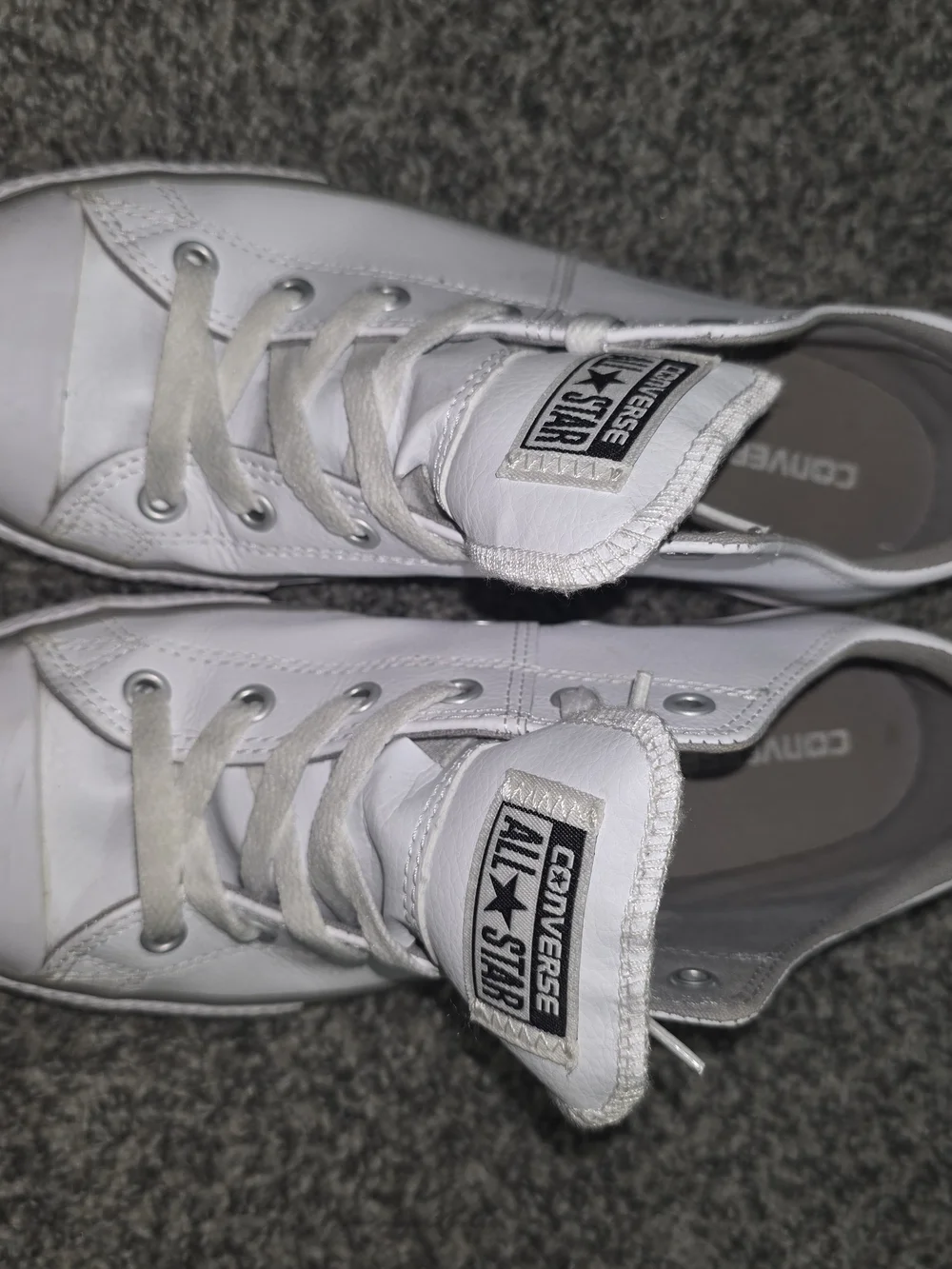 Converse Kids White Gray Sneakers